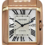 Cartier Tank Anglaise 18k Rose Gold Large Mens Watch Box/Papers W5310002 3504