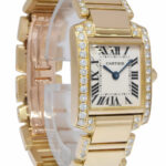 Cartier Tank Francaise Small 18k Yellow Gold Diamond Ladies Watch 2385