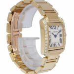 Cartier Tank Francaise Small 18k Yellow Gold Diamond Ladies Watch 2385