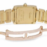 Cartier Tank Francaise Small 18k Yellow Gold Diamond Ladies Watch 2385