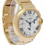 Cartier Ballon Bleu XL 44mm Chronograph 18k Yellow Gold Mens Watch W6920008 3106