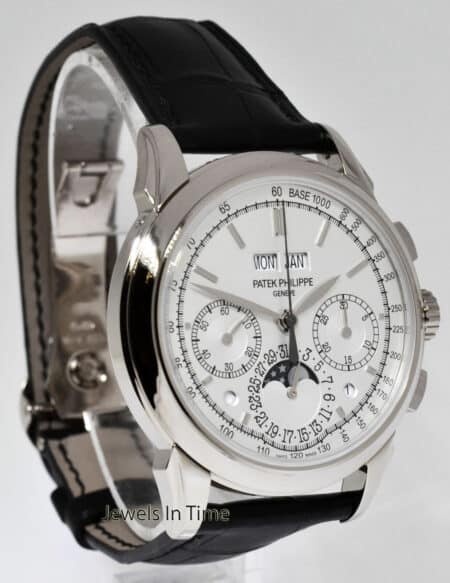 Patek Philippe Grand Complications Chronograph 18k White Gold Watch NEW 5270G