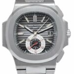 Patek Philippe Nautilus 5980 Chronograph Black Dial Watch w/Archive '11 5980/1A