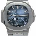 Patek Philippe Nautilus Complication S. Steel Blue DIal Watch B/P '14 5712/1A