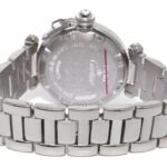 Cartier Pasha 18k White Gold Diamond Dial/Bezel Ladies 32mm Automatic Watch 2398