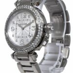 Cartier Pasha 18k White Gold Diamond Dial/Bezel Ladies 32mm Automatic Watch 2398