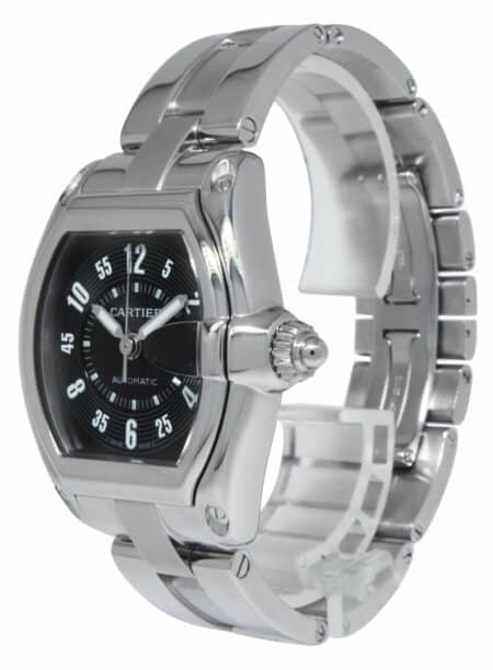 Cartier Roadster Steel Black Dial Mens Automatic Watch 2510