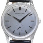 Patek Philippe 5196 Calatrava 18k White Gold Mens 37mm Manual Watch 5196G