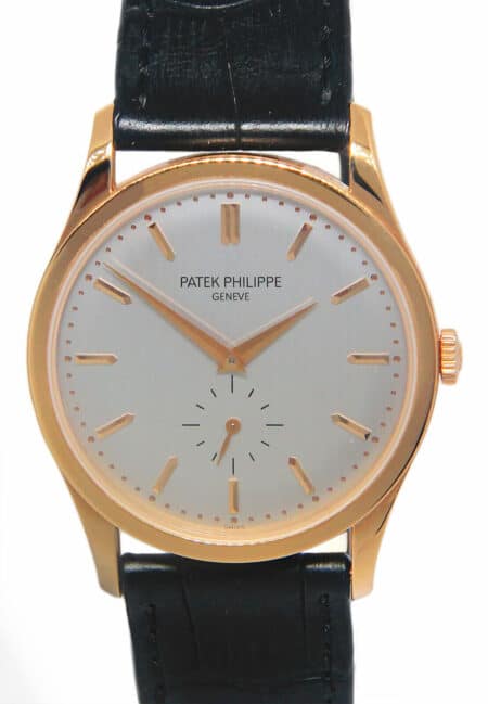 Patek Philippe Calatrava 5196 18k Rose Gold Mens 37mm Manual Watch +Box 5196R