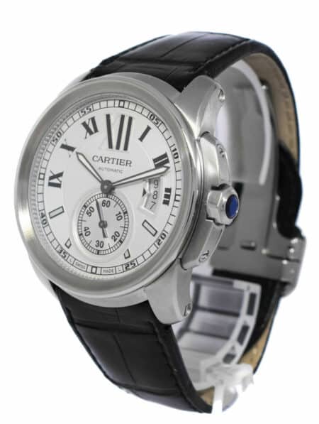 Cartier Calibre Steel Silver Dial 42mm Mens Automatic Watch W7100037 3389