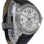 Cartier Calibre Steel Silver Dial 42mm Mens Automatic Watch W7100037 3389