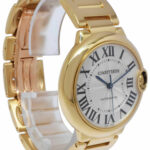 Cartier Ballon Bleu 36mm 18k Yellow Gold Silver Dial Auto Watch WGBB0011  3002