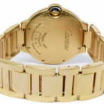 Cartier Ballon Bleu 36mm 18k Yellow Gold Silver Dial Auto Watch WGBB0011  3002