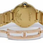 Cartier Ballon Bleu 36mm 18k Yellow Gold Silver Dial Auto Watch WGBB0011  3002