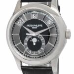 Patek Philippe Annual Calendar 5205 18k White Gold Black/Gray Dial Watch 5205G