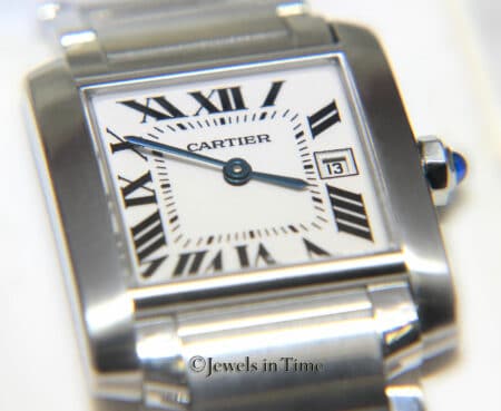 Cartier Tank Francaise Stainless Steel Quartz Ladies Midsize Watch 2465