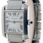 Cartier Tank Francaise Stainless Steel Quartz Ladies Midsize Watch 2465