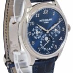 Patek Philippe Perpetual Calendar White Gold Blue Dial Mens 39mm Watch B/P 5327g