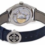 Patek Philippe Perpetual Calendar White Gold Blue Dial Mens 39mm Watch B/P 5327g