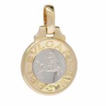 Bvlgari Sagittarius 18k Yellow 
White Gold Horoscope Zodiac Pendant Charm