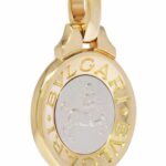 Bvlgari Sagittarius 18k Yellow 
White Gold Horoscope Zodiac Pendant Charm