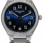 Patek Philippe Twenty~4 Steel Blue Dial Diamond Ladies Auto NEW 7300/1200A-001