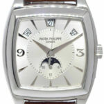 Patek Philippe Mens Gondolo Calendario 18k WG Automatic Watch Papers '06 5135G