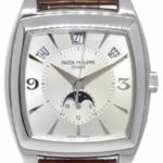 Patek Philippe Mens Gondolo Calendario 18k WG Automatic Watch Papers '06 5135G