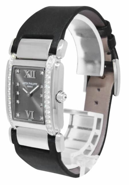 Patek Philippe Twenty~4 18k White Gold Diamond Ladies Watch 24 B/P '06 4920G-001