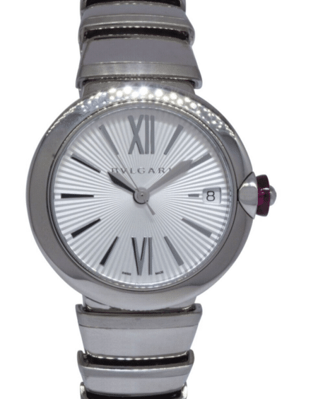 Bvlgari Lucea Stainless Silver Dial Automatic Ladies Watch/Box 102219 LU33C66SSD