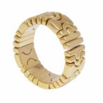 Bvlgari Parentesi 18k Yellow Gold Band Ring Size 5.75 Open Design