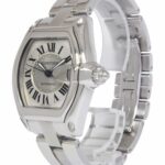 Cartier Roadster Stainless Steel Silver Roman Dial Mens Automatic Watch 2510