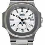 Patek Philippe Nautilus Steel Annual Calendar White Dial Watch B/P '17 5726/1A