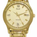 Piaget Polo 18k Yellow Gold Champagne 34mm Automatic Watch +Box 24001 M 501 D