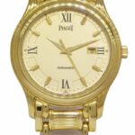 Piaget Polo 18k Yellow Gold Champagne 34mm Automatic Watch +Box 24001 M 501 D