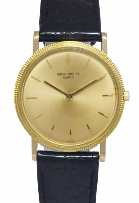 Patek Philippe Calatrava 18k Yellow Gold Mens 32mm Manual Watch 3520