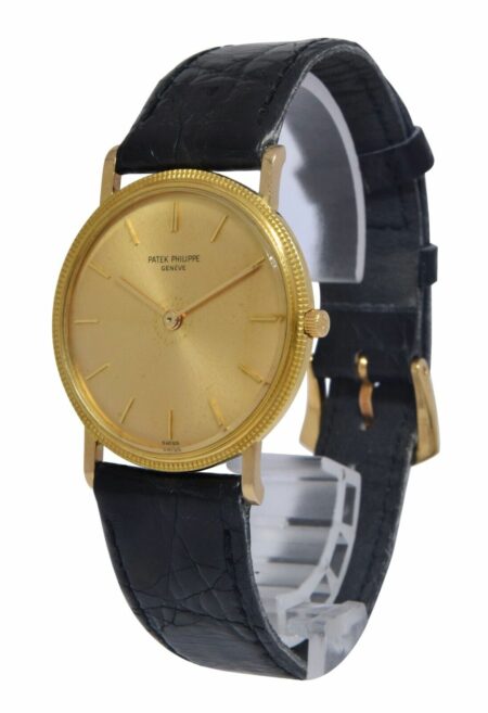 Patek Philippe Calatrava 18k Yellow Gold Mens 32mm Manual Watch 3520