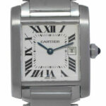 Cartier Tank Francaise Stainless Steel Quartz Ladies Midsize Watch 2465