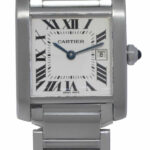 Cartier Tank Francaise Stainless Steel Quartz Ladies Midsize Watch 2465