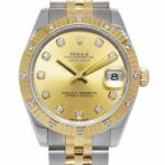 Rolex Datejust 18k Yellow Gold/Steel 
Diamond Champagne Dial 31mm Watch 178313