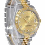 Rolex Datejust 18k Yellow Gold/Steel 
Diamond Champagne Dial 31mm Watch 178313