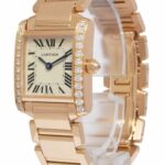 Cartier Tank Francaise Small 18k Rose Gold Diamond Watch B/P WJTA0022 4204