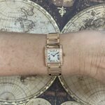 Cartier Tank Francaise Small 18k Rose Gold Diamond Watch B/P WJTA0022 4204