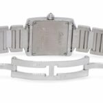 Cartier Tank Francaise Small 18k White Gold Diamond Ladies Watch WE1002S3 2403