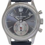 Patek Philippe 5960 Annual Calendar Chronograph Platinum Watch Box/Papers 5960P