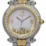 Chopard Happy Sport Steel/Gold Diamond Ladies 33mm Quartz Watch 27/8237-22/11