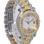 Chopard Happy Sport Steel/Gold Diamond Ladies 33mm Quartz Watch 27/8237-22/11