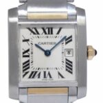 Cartier Tank Francaise Midsize 18k Yellow Gold/Steel Ladies Quartz Watch 2465