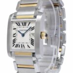 Cartier Tank Francaise Midsize 18k Yellow Gold/Steel Ladies Quartz Watch 2465