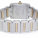 Cartier Tank Francaise Midsize 18k Yellow Gold/Steel Ladies Quartz Watch 2465